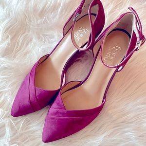 Franco Sarto Fuchsia Wedge. Worn once. Size 9M. Gorgeous fuchsia color.